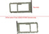 Moto G Fast Replacement SIM Card Tray Holder Parts for Moto-rola Moto G Fast XT2045 XT2045-3 6.4 Inches (Silver Color)......