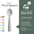 Miniware Silicone Baby Spoon for Training - BPA Free Baby Utensils - Baby Spoons Self Feeding 6 Months | 100% Food Grade Silicone - Modern & Dishw...