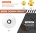 Upgraded 1/4" Hex Shank PVC Pipe Inside Cutter (4 PCS Titanium Coated Saw Blades), PVC Cutting Tool with Scaled Adjustable Depth Gauge for Cutting...