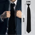 2 Pieces Men's Clip on Ties Black Ties for Men 20 Inches Pre Tied Neckties for Business Banquets, Parties, Weddings, School Uniforms...