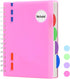 Spiral Notebook Wide Ruled 5 Subject Notebook with Tabs Dividers 6" X 8" Small Lined Journal Notebooks for Work 206 Pages Aesthetic Hardcover Note...
