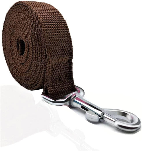 4FT/5FT/6FT Strong Dog Leash, Nylon Dog Leashes for Small Medium Large Dogs (Brown, 1 in x 10 ft)...