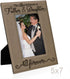 KATE POSH The Love Between a Father & Daughter is Forever Engraved Leather Picture Frame, Father of The Bride, First Father's Day, Birthday Gifts ...