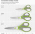 ARTEZA Household Scissors, 5, 7 and 8.25 Inches, Set of 3, All-Purpose Craft Scissors with 3D Blades of Stainless Steel...