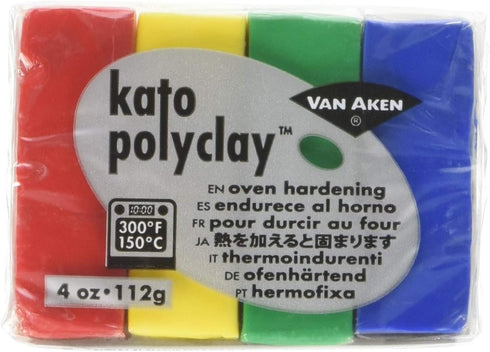 Van Aken International Kato Polyclay, 4 Ounce Set, Yellow...