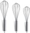 Berglander Whisk Set Pack of 3, Stainless Steel Whisks for Cooking 8",10",12", Wire Ballon Wisk (Silver)...
