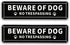 Beware of Dog No Trespassing Sign, 12x3 Inch Rust Free .040 Aluminum Metal Sign, UV Protected Weatherproof Reflective Warning Dog Sign Indoor or O...