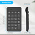 Bluetooth Number Pad with Battery, 23 Keys Wireless Numeric Keypad Upgraded Version of 10 key Keyboard Financial Accounting Numpad Compatible for ...