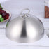 HEMOTON Cheese Melting Dome Stainless Steel Steam Basting Cover Heavy Duty Anti Oil Splashing Food Cover Dish Lid for Griddle Grill Restaurant Hom...