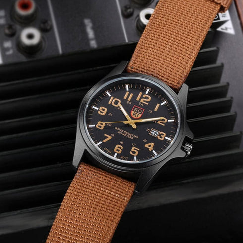 balacoo Quartz Wrist Watch for Men, Style Watch, Sports Watch Woven Nylon Band Calendar for Boys Men, Birthday, New Year...