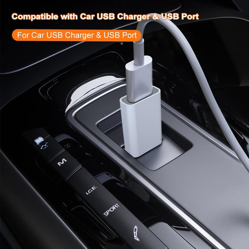 USB to USB C Adapter,USB-C Female to USB Male Adapter Compatible with Apple MagSafe Watch 7/8/9/SE/Ultra,Car,iPhone 15 14 13 12 Mini Pro Max,iPad,...