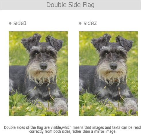 Miniature Schnauzer The Green Grass Garden Flag Banner 12 x 18 Inch Decorative Garden Flag for Outdoor Lawn and Garden Home Décor Double-Sided...