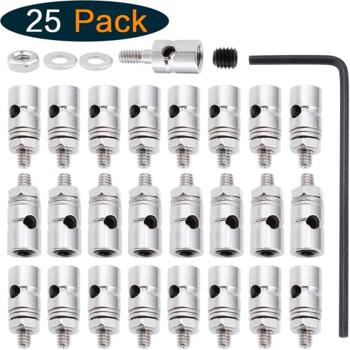 Hobbypark Adjustable Pushrod Connector Linkage Stoppers D1.8mm RC Model Plane Parts (Pack of 25)...