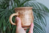 Wolf Coffee Mug wolf Handmade Pottery Clay 8.5 oz Dark Rustic Eco Friendly Cup Handcrafted ceramic tea mugs with handle Coffee lovers gift...