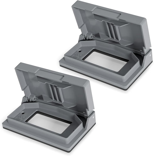 ELEGRP Horizontal Outdoor Cover for Decotative Receptacles, Weatherproof Wall Plate, Outdoor Electrical Outlet Cover, Standard Size 1-Gang 4.77” x...