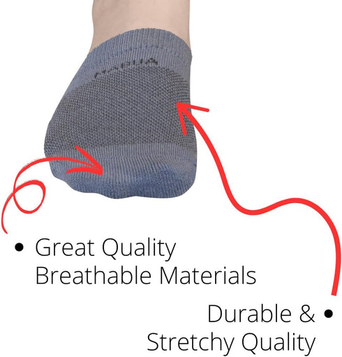 MABUA 8 Pairs Toe Socks Women No show Invisible Inside Shoes Non Skid Half Socks...