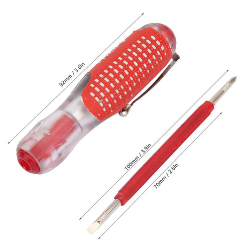 Test Pen Screwdriver Electronic Pencil Electricity Wires Electrical Sensor Rod Safety Plastic Measuring Current Passes Durable Safe Anti Skid Shaf...