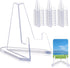 30 Packs Card Display Stand, Sturdy and Stable, Premium Acrylic Sports Card Holder, Versatile Use, Clear Mini Easel Stand, for Challenge Coins PSA...
