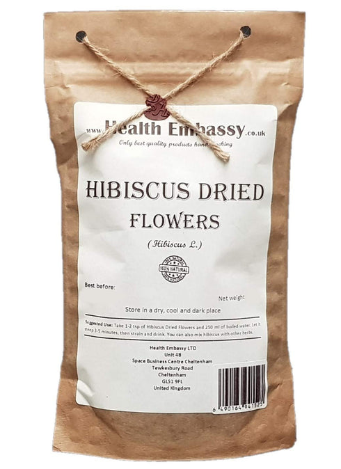 Hibiscus Flowers (Hibiscus L) - Health Embassy (100g)...