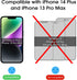 amFilm Screen Protector OneTouch for iPhone 14 Plus 6.7" 2022 iPhone 13 Pro Max 6.7" 2021 with Easy Installation Kit, Full Coverage Case Friendly,...