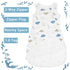Rayon from Bamboo Sleep Sack Baby Wearable Blanket 0.5 Tog Toddler Sleeping Bag Sleeveless 6-18 Months Kids Infant Newborn Swaddle Blanket 2-Way Z...