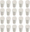 20 Pcs 000# White Solid Rubber Stoppers Tapered Lab Plugs, Dia. 13mm x Dia. 8mm - Height 17mm...