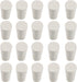 20 Pcs 000# White Solid Rubber Stoppers Tapered Lab Plugs, Dia. 13mm x Dia. 8mm - Height 17mm...