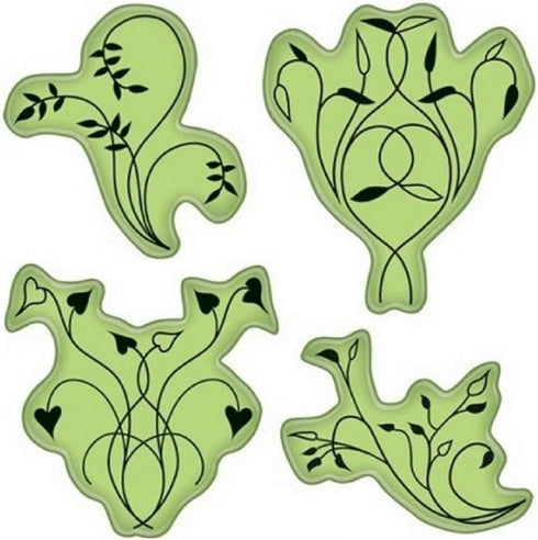Inkadinkado Stamping Gear Cling Stamps, Twisted Vines...