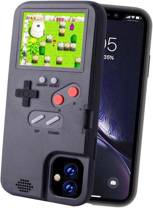 Handheld Game Console Phone Case for iPhone 12 Mini Case with Built in 36 Retro Games Compatible with iPhone 12 Mini Anti-Scratch Shock Absorption...