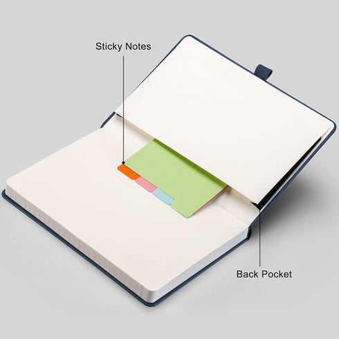 RETTACY Notebook Journal - A5 College Ruled Notebook with 192 Numbered Pages, Notebook for Work, School, Writing, 100 GSM Acid-Free Paper, Leather...