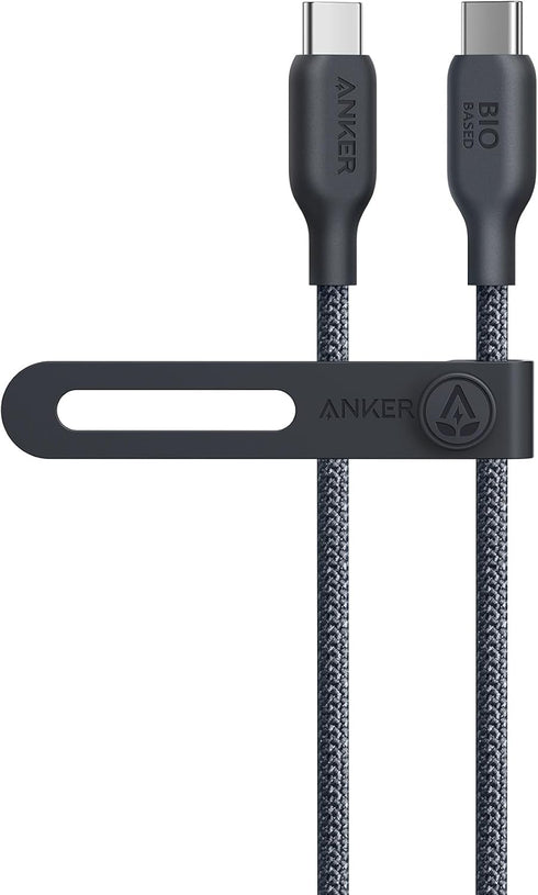 Anker USB C to C Cable (240W, 3 ft), Bio-Braided Fast Charge Cable for iPhone 15/15 Pro, MacBook Pro 2020, iPad Pro 2020, iPad Air 4, Samsung Gala...
