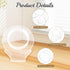 12 Pcs Acrylic Bracelet Displays Stands Clear Jewelry Display Holder Bangle Organizer Rack Bracelet Storage Showcase for Home Store...