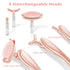 Jade Facial Roller, Jade Face Roller Massager with 3 Interchangeable Heads for Women Routine Skin Care, Reduce Puffiness Wrinkling Rejuvenate Skin...