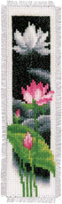 Vervaco Cross Stitch Bookmark Kit Lotus and Buddha (Set of 2) 2.4" x 8"...