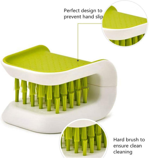 Blade Brush Knife Cleaner Chopsticks and Fork Cleaning Brush Cutlery Cleaner Utensil Bristle Scrubber Double Sided Spoon Knives Washing Brush...