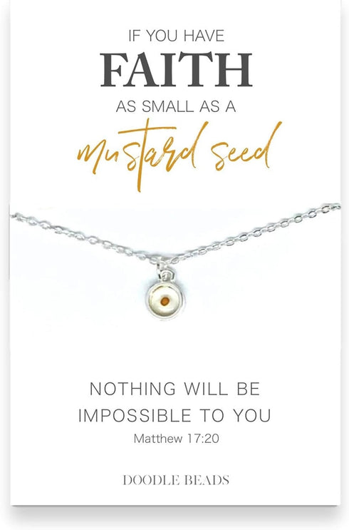 Mustard Seed Faith Necklace For Women With Scripture Card,Encouragement, Faith Jewelry...
