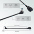 Antrader USB 3.0 Right Angle 90 Degree UP & Down Extension Cable Male to Female Converter Data Adapter Cord 2 Pairs...