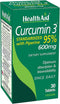 Curcumin 3, 30ct, 600mg Once Daily Tablets, Helps with Optimum Absorption & Bioavailability, Standardized with Piperine...