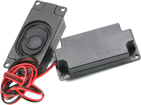 Heyiarbeit 4Ohm 3W Internal Magnet Speaker with Wire and 4 Pin Terminal Mini Loudspeaker 2.76"x1.18"x0.67" (LxWxH) Player Speaker Square for DIY E...