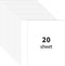White 8.5'' x 11''Cardstock Paper,250gsm/92bl Thick Paper-20sheet Premium White Construction Paper,Double Sided Printer Paper,for Christmas Cards,...