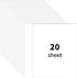 White 8.5'' x 11''Cardstock Paper,250gsm/92bl Thick Paper-20sheet Premium White Construction Paper,Double Sided Printer Paper,for Christmas Cards,...