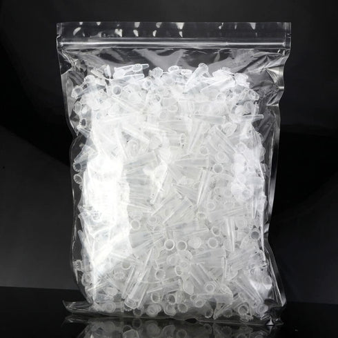 1.5ml Microcentrifuge Tubes 500pcs, EO Sterilized Plastic Small Vials with Caps for Sample Storage without Leakage(500)...