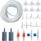 Aquarium Air Pump Accessories - Contains Airline Tubing, Air Stones, Check Valves, Control Valve, Connectors, Suction Cups...