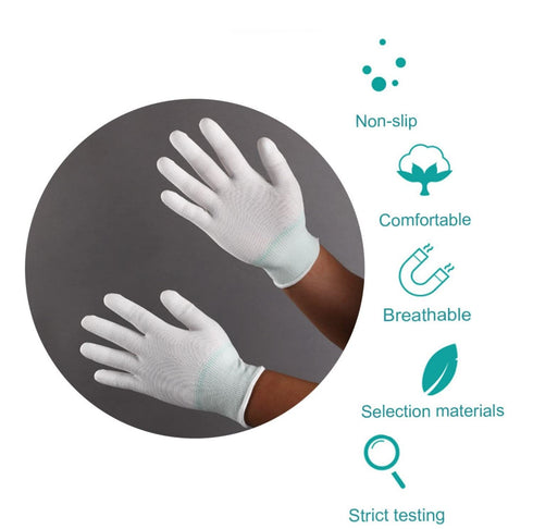 2 Pairs Quilting Gloves for Free Motion Quilting Machine Lightweight for Sewing Quilters...