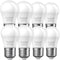 A15 LED Bulb, ProPOW 5W LED Light Bulbs (40 watt Light Bulb Equivalent), 5000K Daylight White Energy Saving Low Watt Light Bulbs, E26 Ceiling Fan ...