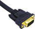 DTech 5M Ultra Thin Flat Type Computer Monitor VGA Cable Standard 15 Pin Male to Male Connector SVGA Wire 16 Feet - Black...