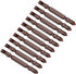 uxcell 10 Pcs PH2/SL6 Magnetic Double Ended Screwdriver Bits, 1/4 Inch Hex Shank 2.56-inch Length S2 Power Tool (Red)...