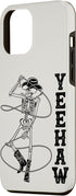 iPhone 14 Plus Western Cowboy Skeleton Yeehaw Rodeo Southern Country Music Case...