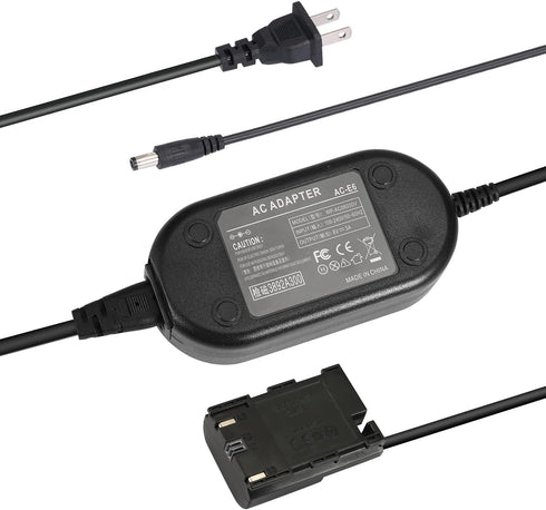 ACK-E6 Camera AC Power Adapter Replacement for LP-E6/LP-E6N Dummy Battery for Canon EOS 90D, 80D, 70D, 7D Mark II, 60D, 6D Mark II, 5D Mark II, 5D...
