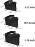 14 Inch Wide Mouth Tool Bag, Canvas Tool Bag, Heavy Duty Tool Storage Bag, Large Capacity Tool Tote Bag for Electricians, Power Tool Organizer Pou...